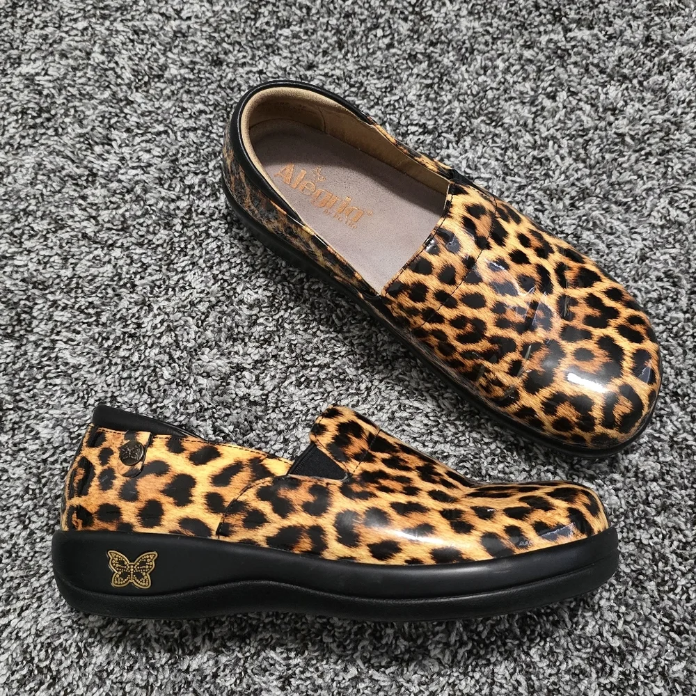 🍂Alegria Keli Leopard Professional Clog Shoe - Picture 2 of 7